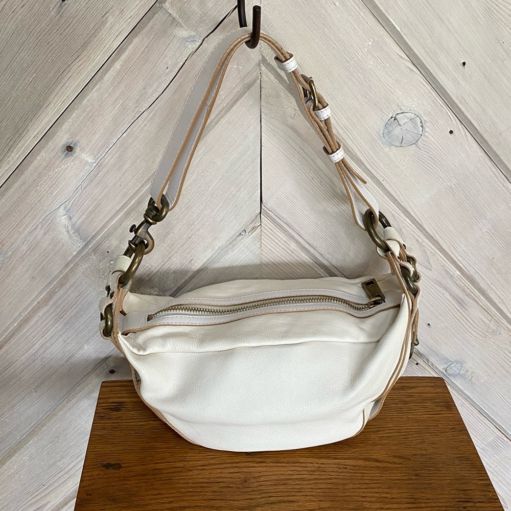 Marc Jacobs Off White Leather Shoulder Bag Made in Iltaly